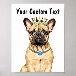 Poster Arte Personalizada de Cachorro para Parede | Bulld