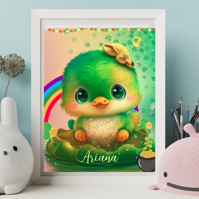 Poster Arte Personalizada de Pássaro Fofinho do Dia de Sã (Criador carregado)