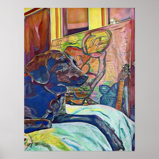 Poster Arte Personalizada Labrador Retriever (Frente)