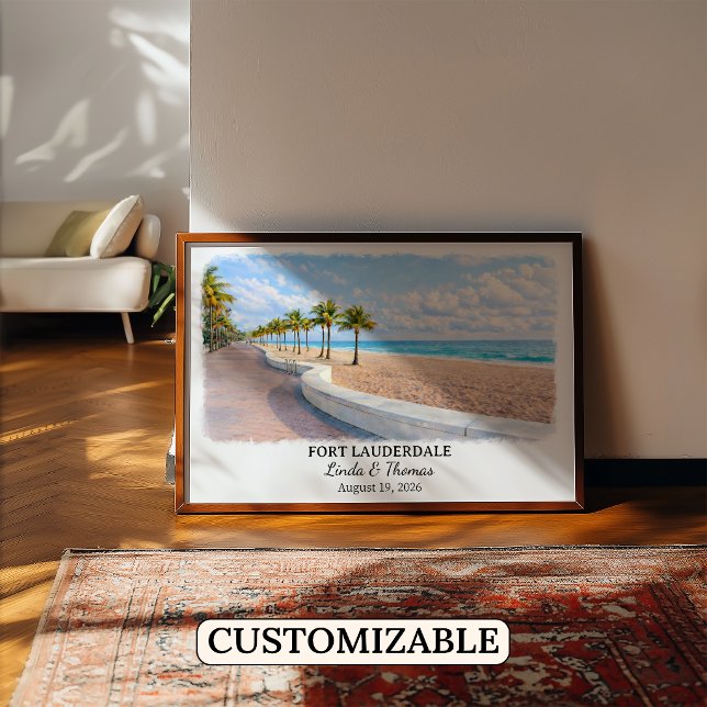 Poster Arte Personalizada para Parede de Fort Lauderdale, (Criador carregado)