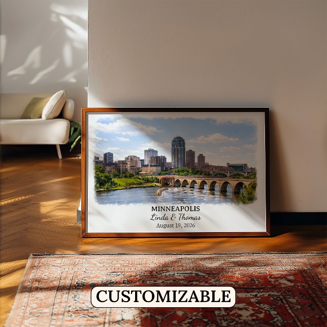Poster Arte Personalizada para Parede de Minneapolis, Car (Criador carregado)