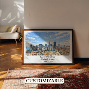 Poster Arte Personalizada para Parede de São Francisco, C