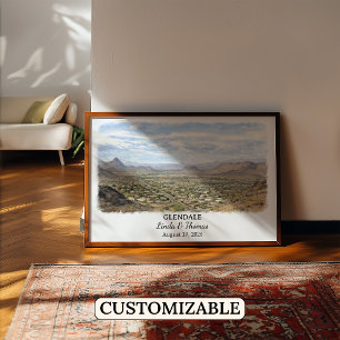 Poster Arte Personalizada para Paredes de Glendale, Decor
