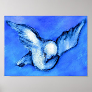 Póster Arte Pomba-Original por Streater QUADRADO
