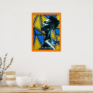 Poster Arte Pop afrocêntrica