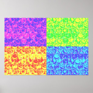 Póster Arte pop da bolha