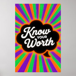 Poster Arte Pop de Citação Positiva