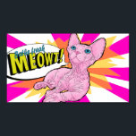 Poster Arte Pop de gatinho sem cabeça<br><div class="desc">Esta é uma arte pop de um gatinho Bambino. Ele diz "Mato de Baios Freak!"</div>