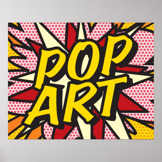 Poster Arte Pop de Quadrinhos (Frente)