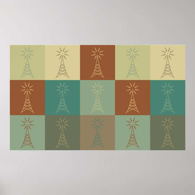 Póster Arte Pop de Rádio Amador (Frente)