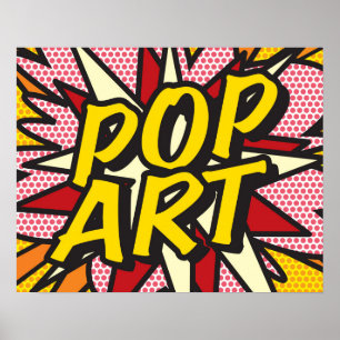 POSTER ARTE POP DE REVISTA EM QUADRINHOS