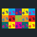 Póster Arte Pop de tricô<br><div class="desc">Knitting Pop Art. Se o Knitting é o seu passatempo,  ocupação,  ou obsessão,  mostre-o com excelentes-tricô,  canecas,  adesivos e muito mais. Eles também são presentes de excelente para outros fãs de tricô!</div>