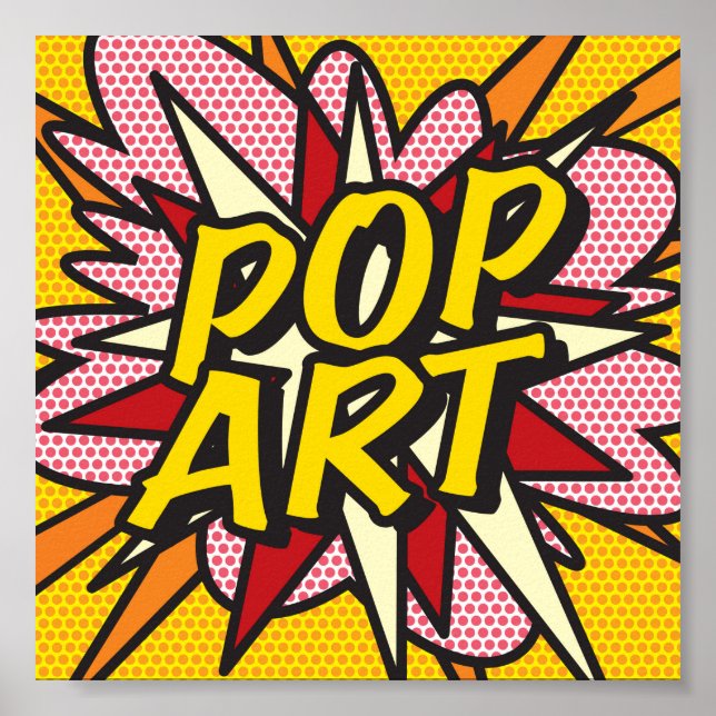 Poster ARTE POP Fun Retro Quadrinho (Frente)