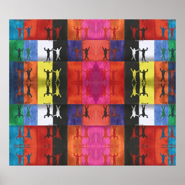Poster Arte pop nº1 de Yeshaya Dank - unidade & harmonia (Frente)