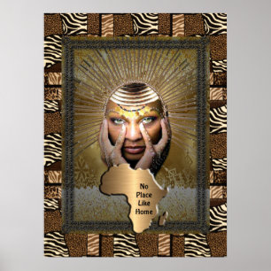 Poster Arte popular afrocêntrica