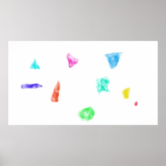 Poster Arte Potpourri Fundo Branco Minimalismo