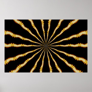 Poster Arte psicadélico de fascinação Trippy hipnótic