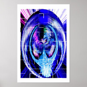 Poster Arte quebrada do espelho