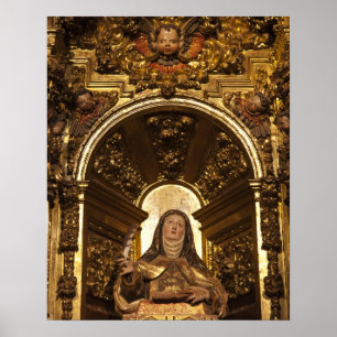 Póster Arte religiosa representando Papais noeis Teresa