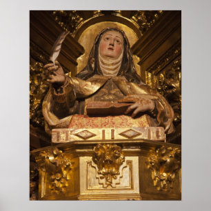 Póster Arte religiosa representando Santa Teresa