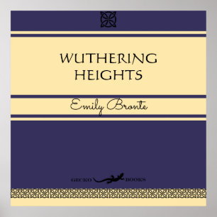 Poster Arte retro da parede do estilo das irmãs de Bront