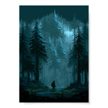 Arte Retro de Pixel Viajante Solitário em uma 