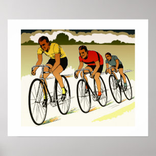 Poster Arte retro do vetor: a raça