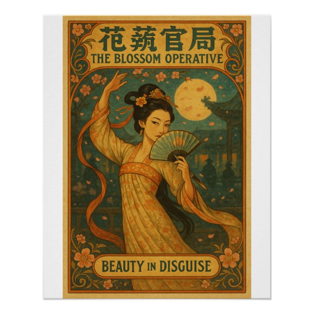 Póster Arte Retroativa do Flor - Espião Chinês (Frente)