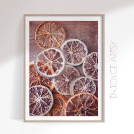 Poster Arte russa de cozinha laranja molhada