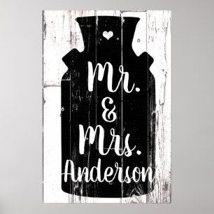 Poster Arte rústica de madeira branca da parede da casa