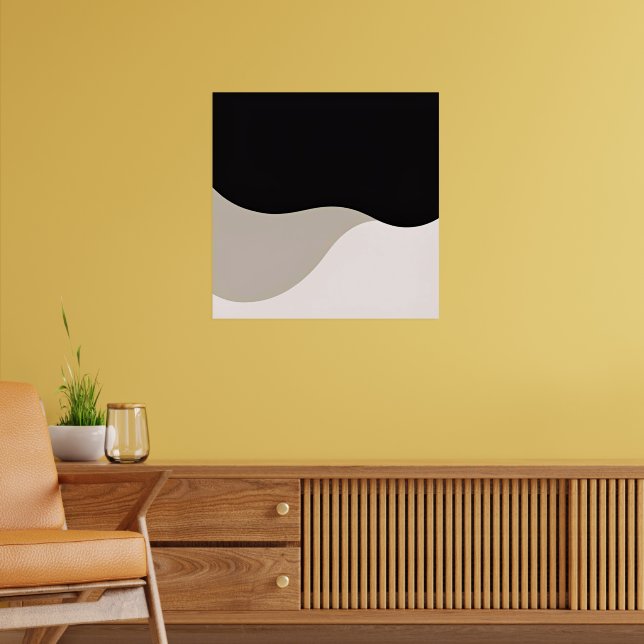 Poster Arte Simples Curva de Linha - Arco Minimalista (Sala de Estar 2)