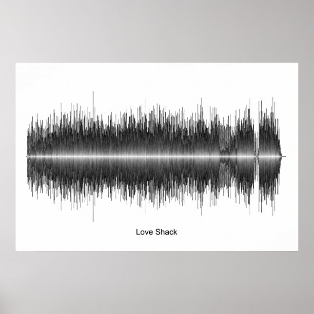 Poster Arte Sonora do Love Shack da B52 (Frente)