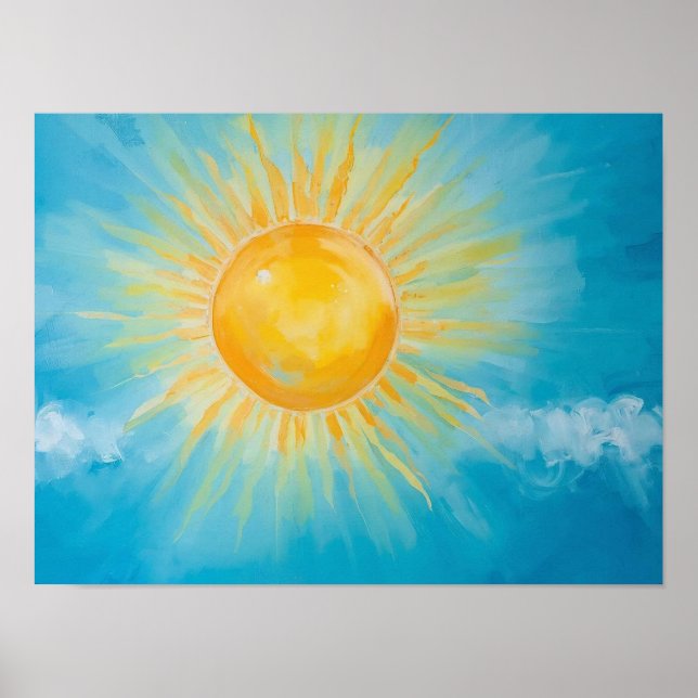 Poster Arte Sunny Blue Sky (Frente)