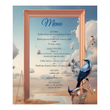 Arte Surrealista com Flores e Aves