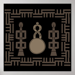 Poster Arte tribal abstrato africana