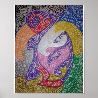 Poster Arte Tribal Maori Estilo1