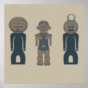 Poster Arte tribal moderna abstrata