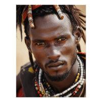 Arte Tribal para um Homem Africano