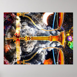 Poster Arte Única da Parede Zodiac da Libra   Ideias de p