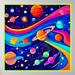 Poster Arte Universo Vibrante