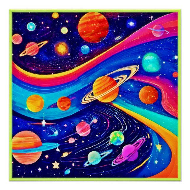 Póster Arte Universo Vibrante (Frente)