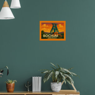 Poster Arte Urbana da Cidade de Bochum Alemanha