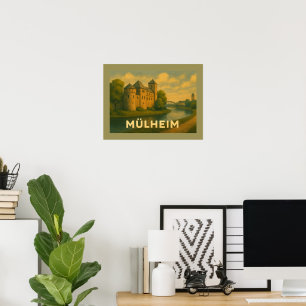 Poster Arte Urbana da Cidade de Mülheim Alemanha