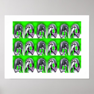 Póster Arte verde sorte