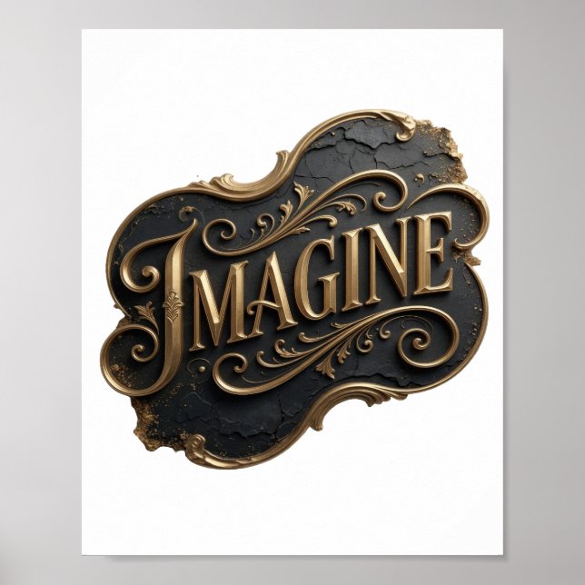 Poster Arte Vestível IMAGINE Fresh Gold (Frente)