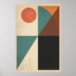 Poster Arte vetorial geométrica minimalista
