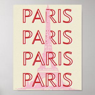 Poster Arte Viagem de Paris, Arte Viagem, Esquema Minimal