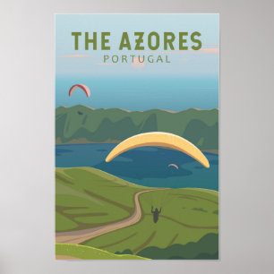 Poster Arte Viagem dos Açores - Portugal