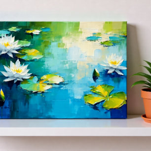 Poster Arte Vibrante de Flor de Lírio, Cena Abstrata de L