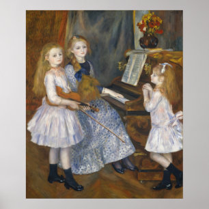 Poster Arte Vintage das Irmãs Renoir Cottagecore Musical